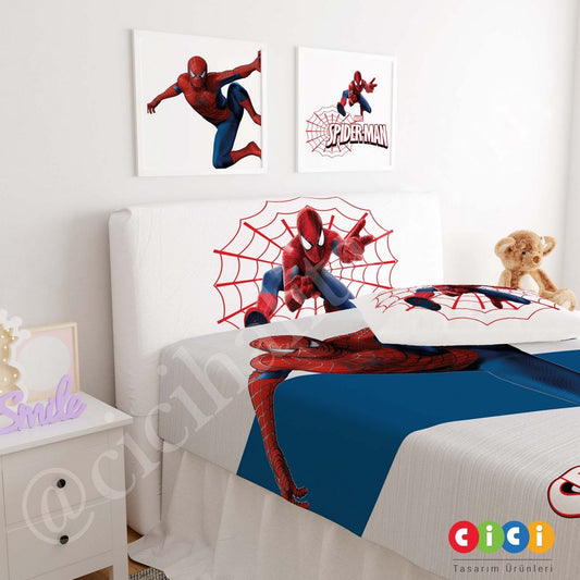 Marvel Lacivert Kırmızı Spiderman Başlık Kılıfı