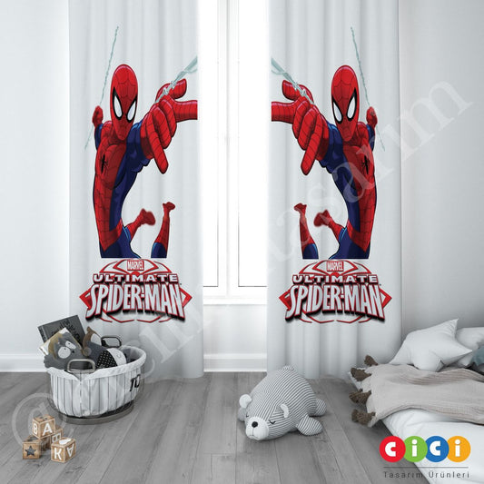 Marvel Ultımate Spiderman Çocuk Odası Perdesi
